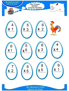 Çocuklar İçin toplam işlemi yaprak testleri 